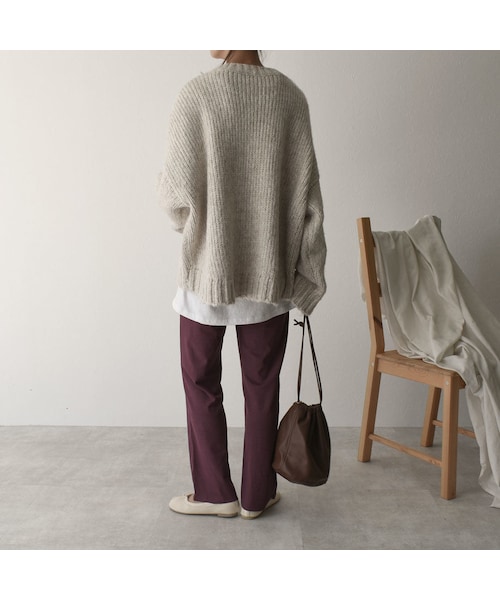 【lavish gate】フロントポケット　オーバーニットプルオーバー Lavish Gate（ラヴィッシュゲート）の「knit-02045 フロントポケット