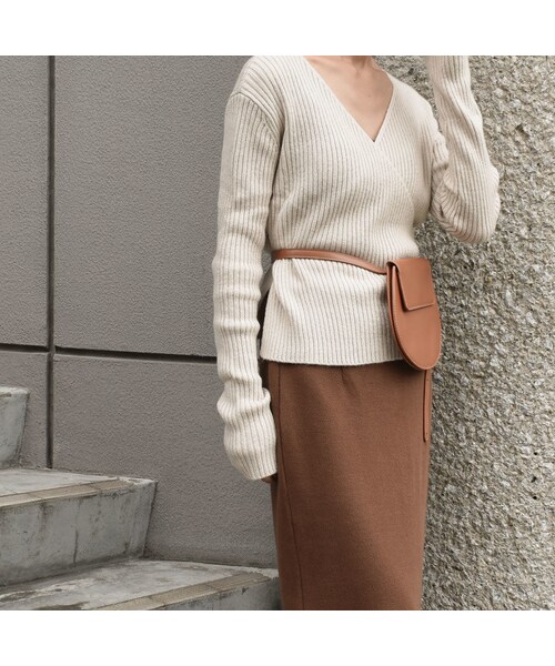 Lavish Gate（ラヴィッシュゲート）の「nh-bag2-02479　エコレザー　ラウンドフラップバッグ　ショルダーバッグ　ウエストバッグ（ショルダーバッグ・レディース・その他）」の3枚目の写真