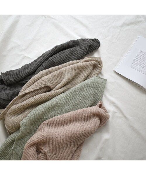 Lavish Gate(ラヴィッシュゲート)の「knit-02061 シアーニット ダスティピンク ピスタチオ モカベージュ グレー(ニット/セーター・レディース・その他)」の13枚目の写真