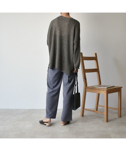 Lavish Gate(ラヴィッシュゲート)の「knit-02061 シアーニット ダスティピンク ピスタチオ モカベージュ グレー(ニット/セーター・レディース・その他)」の9枚目の写真