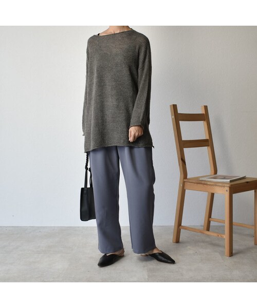 Lavish Gate(ラヴィッシュゲート)の「knit-02061 シアーニット ダスティピンク ピスタチオ モカベージュ グレー(ニット/セーター・レディース・その他)」の10枚目の写真