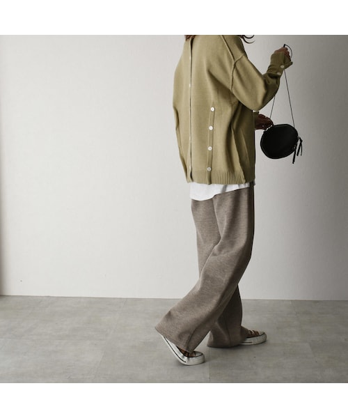 Lavish Gate（ラヴィッシュゲート）の「knit-02069　バックボタンニットプルオーバー　オフホワイト　ピスタチオ　ブラウン（ニット/セーター・レディース・その他）」の10枚目の写真