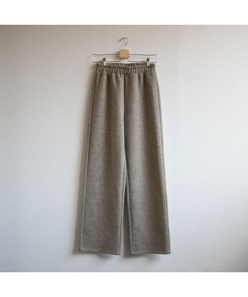 Lavish Gate（ラヴィッシュゲート）の「bottoms-02045　ニットセミワイドパンツ　モカ（その他パンツ・レディース・その他）」の12枚目の写真