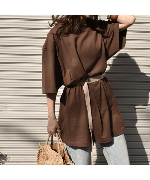 Lavish Gate(ラヴィッシュゲート)の「mb-belt-02028 ロングテープベルト ベージュ(ベルト・レディース・その他)」の2枚目の写真