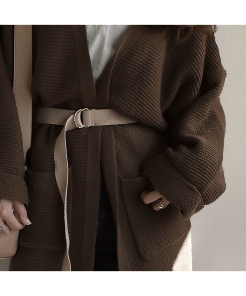 Lavish Gate(ラヴィッシュゲート)の「mb-belt-02028 ロングテープベルト ベージュ(ベルト・レディース・その他)」の5枚目の写真