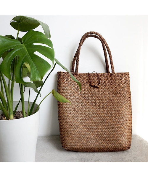 Lavish Gate（ラヴィッシュゲート）の「bag2-02214　ラタンかごバッグ　ウッドパーツ付きトートバッグ（かごバッグ・レディース・その他）」の9枚目の写真