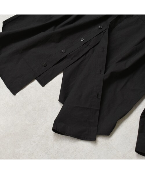 Lavish Gate（ラヴィッシュゲート）の「nh-tops-02129　バックスリット　オーバー シャツ　ブラック（シャツ/ブラウス・レディース・その他）」の8枚目の写真