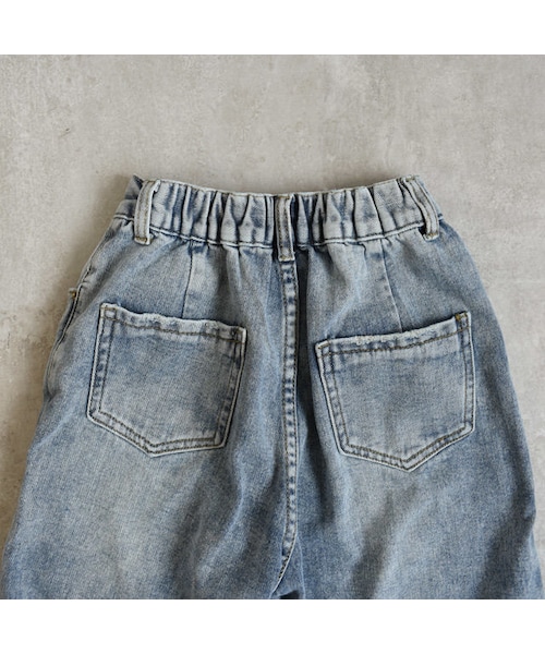 Lavish Gate（ラヴィッシュゲート）の「bottoms-02003　ウォッシュ加工　テーパードデニムパンツ　ブルー（デニムパンツ・レディース・その他）」の15枚目の写真