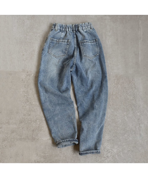 Lavish Gate（ラヴィッシュゲート）の「bottoms-02003　ウォッシュ加工　テーパードデニムパンツ　ブルー（デニムパンツ・レディース・その他）」の11枚目の写真