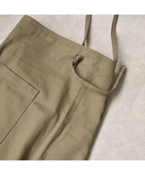 Lavish Gate（ラヴィッシュゲート）の「bottoms-04009　日本製　カツラギ　ワンショルダーストラップ　ラップスカート　カーキベージュ　ブラウン（スカート・レディース・その他）」の11枚目の写真