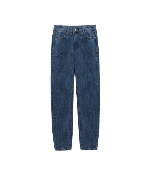 Lavish Gate（ラヴィッシュゲート）の「bottoms-02026　ハイウエスト　ワンウォッシュ　テーパードデニムパンツ（デニムパンツ・レディース・その他）」の6枚目の写真