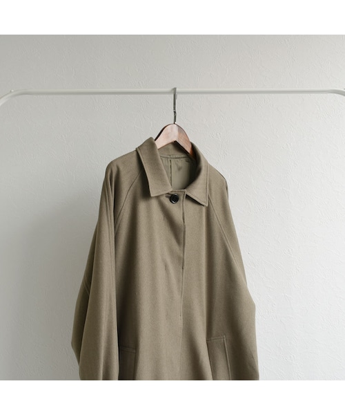 Lavish Gate（ラヴィッシュゲート）の「outer-04004　日本製　防シワ　ヘリンボーン　オーバーステンカラーコート（ステンカラーコート・レディース・その他）」の8枚目の写真