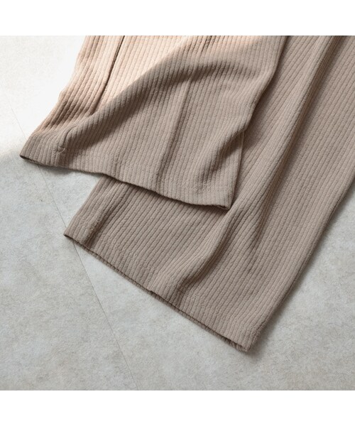 Lavish Gate（ラヴィッシュゲート）の「nh-bottoms-02034　ニュアンスカラー　リブワイド パンツ　エクリュ　モカベージュ　チャコール（その他パンツ・レディース・その他）」の13枚目の写真