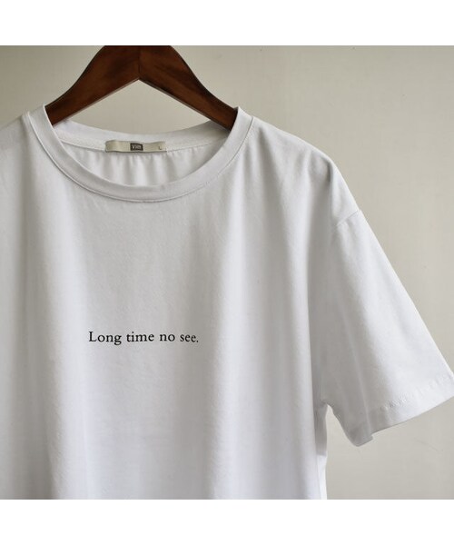 Lavish Gate（ラヴィッシュゲート）の「nh-tops-02019 　ロゴデザイン　Ｔシャツ　ホワイト（Tシャツ/カットソー・レディース・その他）」の6枚目の写真