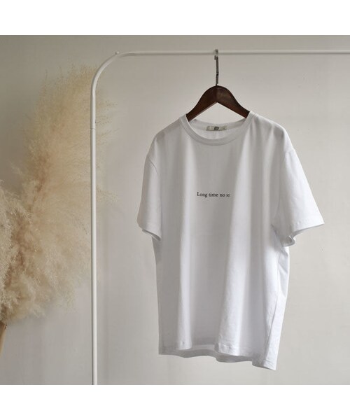 Lavish Gate（ラヴィッシュゲート）の「nh-tops-02019 　ロゴデザイン　Ｔシャツ　ホワイト（Tシャツ/カットソー・レディース・その他）」の10枚目の写真