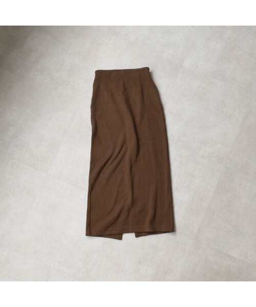 Lavish Gate(ラヴィッシュゲート)の「bottoms-04010 日本製 マキシ丈スカート エクリュ ブラウン(スカート・レディース・その他)」の13枚目の写真