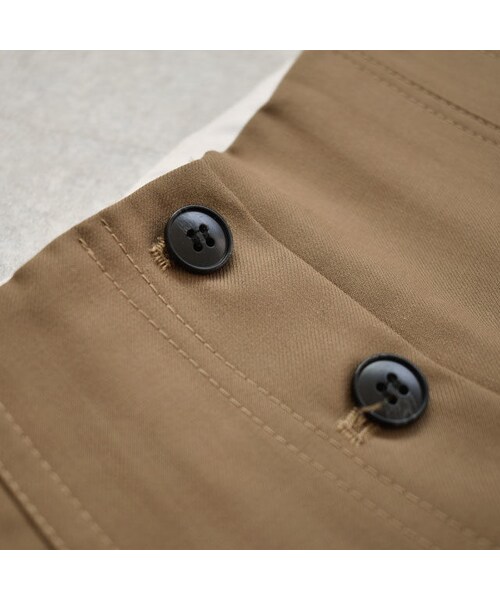 Lavish Gate（ラヴィッシュゲート）の「bottoms-02024　フロントボタン　ハイウエストタックパンツ　キャメル　カーキブラウン（その他パンツ・レディース・その他）」の12枚目の写真