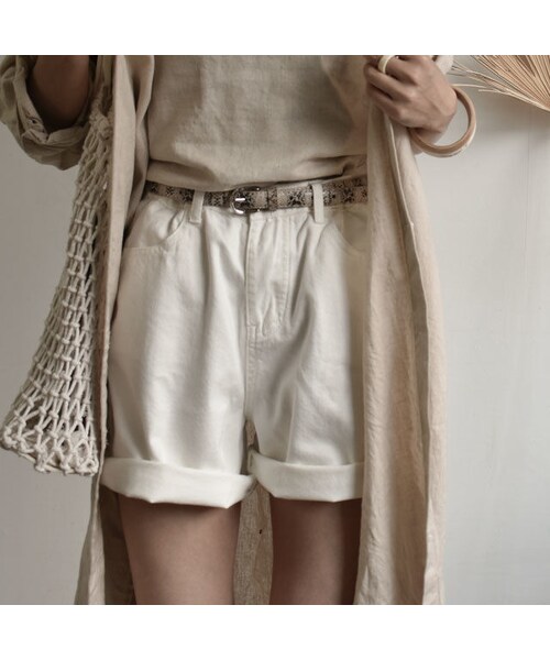 Lavish Gate（ラヴィッシュゲート）の「mb-belt-02030　パイソン柄 細幅 ベルト（ベルト・レディース・その他）」の6枚目の写真