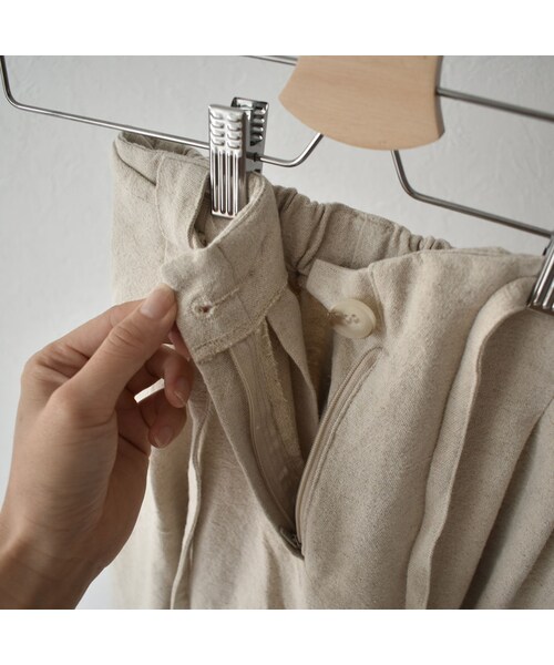 Lavish Gate（ラヴィッシュゲート）の「bottoms-02007　リネン混 ワイドテーパードパンツ（その他パンツ・レディース・その他）」の7枚目の写真