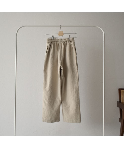Lavish Gate（ラヴィッシュゲート）の「bottoms-02007　リネン混 ワイドテーパードパンツ（その他パンツ・レディース・その他）」の6枚目の写真