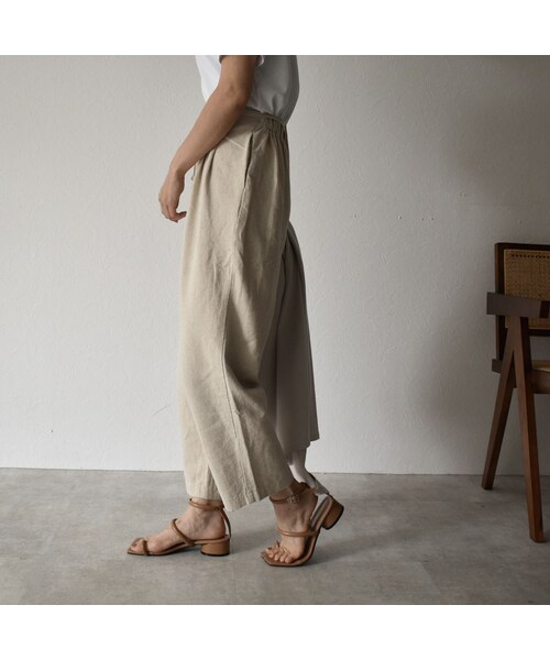 Lavish Gate（ラヴィッシュゲート）の「bottoms-02007　リネン混 ワイドテーパードパンツ（その他パンツ・レディース・その他）」の10枚目の写真