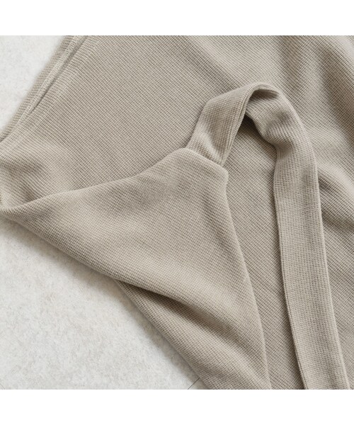 Lavish Gate(ラヴィッシュゲート)の「tops-04018 日本製 ミラノリブ ワンショルダーワンピース ベージュ モカ(ワンピース・レディース・その他)」の15枚目の写真