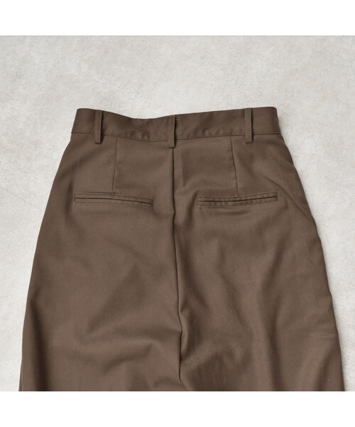 Lavish Gate（ラヴィッシュゲート）の「bottoms-02032　日本製　ウールライク　ジッパースリットデザイン　トラウザー パンツ　ブラウン　ブラック（その他パンツ・レディース・その他）」の13枚目の写真