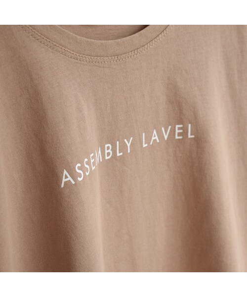 Lavish Gate(ラヴィッシュゲート)の「nh-tops-02051 ロゴデザイン Tシャツ ホワイト グレージュ ベージュ ライトカーキ(Tシャツ/カットソー・レディース・その他)」の10枚目の写真