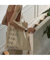 Lavish Gate | nh-bag2-02279　TOUT ARRIVE POUR UNE RAISON Tote Bag　トートバッグ　エコバッグ(エコバッグ/サブバッグ)