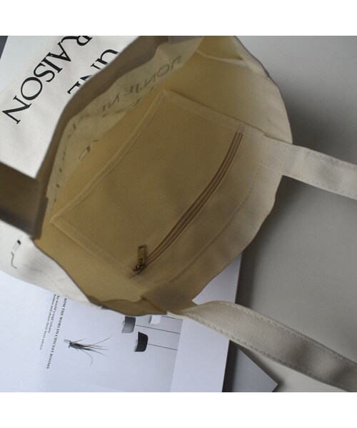 Lavish Gate（ラヴィッシュゲート）の「nh-bag2-02279　TOUT ARRIVE POUR UNE RAISON Tote Bag　トートバッグ　エコバッグ（エコバッグ/サブバッグ・レディース・その他）」の5枚目の写真