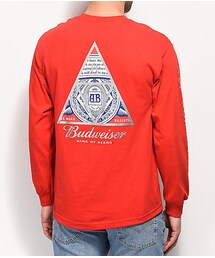 HUF x Budweiser Triangle ロングスリーブ 長袖 RED