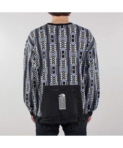 美品 ノースフェイス 幾何学柄 RAGE スウェット 1992 復刻 総柄 XL 美品 ノースフェイス 幾何学柄 RAGE スウェット 1992 復刻 総柄