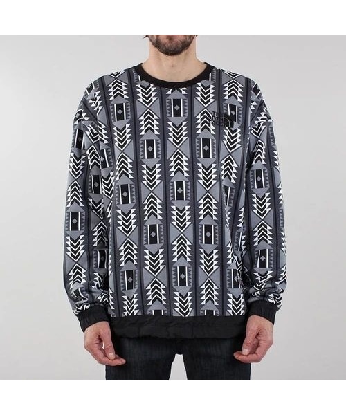 美品 ノースフェイス 幾何学柄 RAGE スウェット 1992 復刻 総柄 XL 美品 ノースフェイス 幾何学柄 RAGE スウェット 1992 復刻 総柄