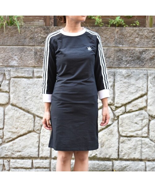adidas（アディダス）の「Adidas 3Stripes Long Sleeve Dress 七分袖 ...