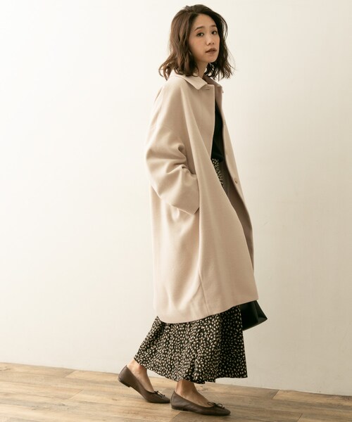 F by ROSSO（エフバイロッソ）の「F by ROSSO サーモライトステンカラーコート（その他・レディース・BEIGE/BLACK/DARK BROWN・FREE）」の6枚目の写真