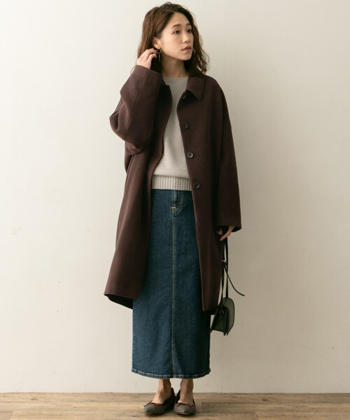 F by ROSSO（エフバイロッソ）の「F by ROSSO サーモライトステンカラーコート（その他・レディース・BEIGE/BLACK/DARK BROWN・FREE）」の16枚目の写真