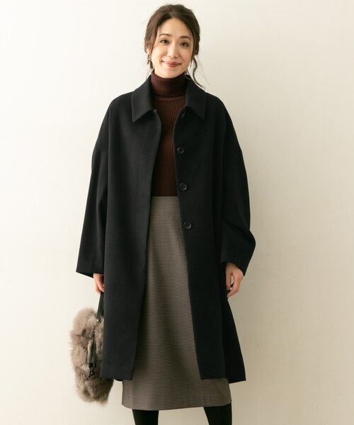 F by ROSSO（エフバイロッソ）の「F by ROSSO サーモライトステンカラーコート（その他・レディース・BEIGE/BLACK/DARK BROWN・FREE）」の9枚目の写真