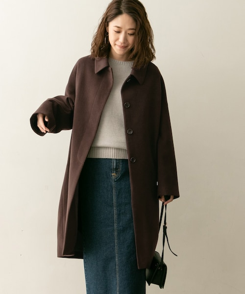 F by ROSSO（エフバイロッソ）の「F by ROSSO サーモライトステンカラーコート（その他・レディース・BEIGE/BLACK/DARK BROWN・FREE）」の15枚目の写真
