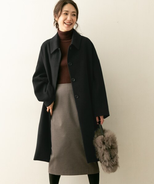 F by ROSSO（エフバイロッソ）の「F by ROSSO サーモライトステンカラーコート（その他・レディース・BEIGE/BLACK/DARK BROWN・FREE）」の2枚目の写真