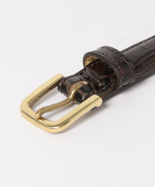 Scye サイPress Croco Dress Belt BLACK サイズM SCYE サイ クロコ型押しベルト Press Croco Dress Belt (3324