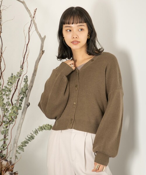HOLIDAY ホリデイ カーディガン ボリュームスリーブ 定価2.7万程