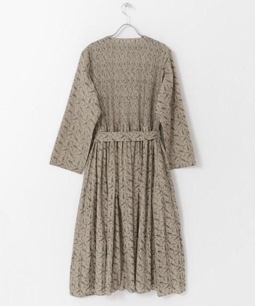 極美品 メゾンドソイル MINI PINTUCK WRAP DRESS リネン 極美品 メゾンドソイル MINI PINTUCK WRAP DRESS リネン