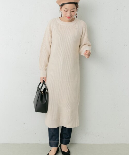 Sonny Label アーバンリサーチサニーレーベル の ハリスツイードエルボーパッチニットワンピース その他 Wear
