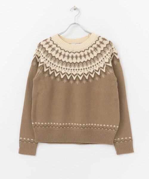URBAN RESEARCH Sonny Label(アーバンリサーチサニーレーベル)の「求心ジャガードニットプルオーバー(その他・レディース・オフ/グレー/ブラウン・FREE)」の12枚目の写真