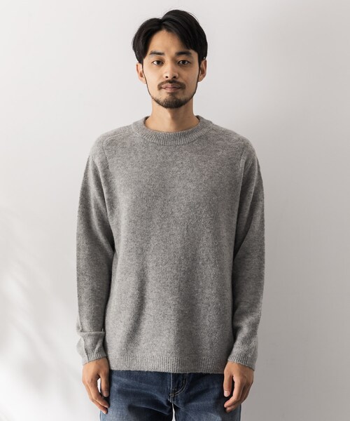 URBAN RESEARCH Sonny Label(アーバンリサーチサニーレーベル)の「ウール混ストレッチニットプルオーバー(その他・メンズ・グレー/ピンク/グリーン/ネイビー・M/L)」の11枚目の写真