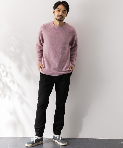 URBAN RESEARCH Sonny Label(アーバンリサーチサニーレーベル)の「ウール混ストレッチニットプルオーバー(その他・メンズ・グレー/ピンク/グリーン/ネイビー・M/L)」の8枚目の写真