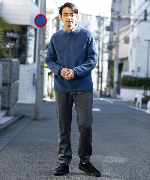URBAN RESEARCH Sonny Label(アーバンリサーチサニーレーベル)の「ウール混ストレッチニットプルオーバー(その他・メンズ・グレー/ピンク/グリーン/ネイビー・M/L)」の5枚目の写真