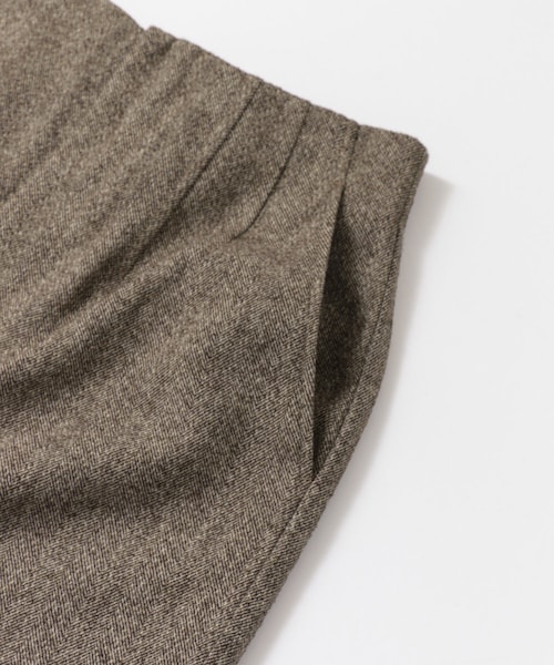 ヨリ　サニーツイードジレ サニーツイードワイドパンツ セットアップ　アイボリー ヨリ サニーツイードジレ サニーツイードワイドパンツ セットアップ