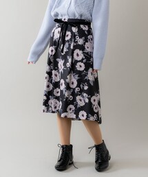 Rewde | ﾘﾎﾞﾝ付ﾌﾗﾜｰｽｶｰﾄ（9R10-12132）(スカート)