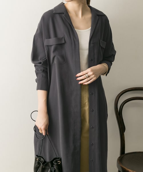 URBAN RESEARCH（アーバンリサーチ）の「オープンカラーロングシャツ